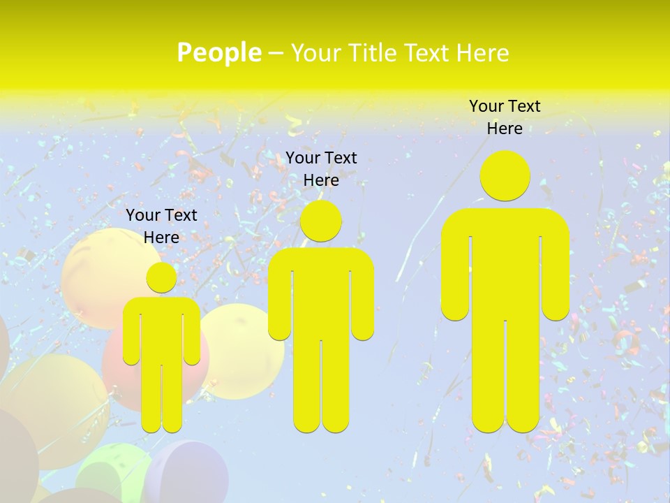 Colorful Sunlight Confetti PowerPoint Template