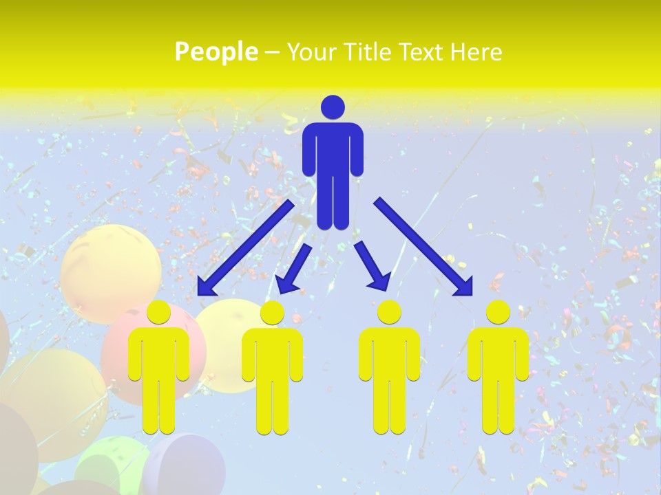 Colorful Sunlight Confetti PowerPoint Template