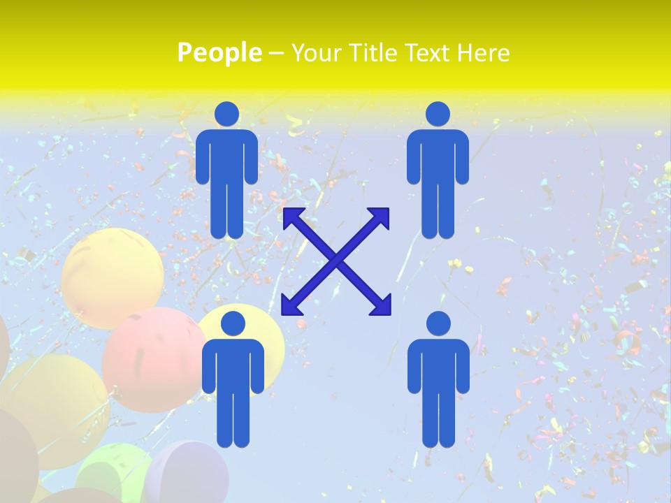 Colorful Sunlight Confetti PowerPoint Template