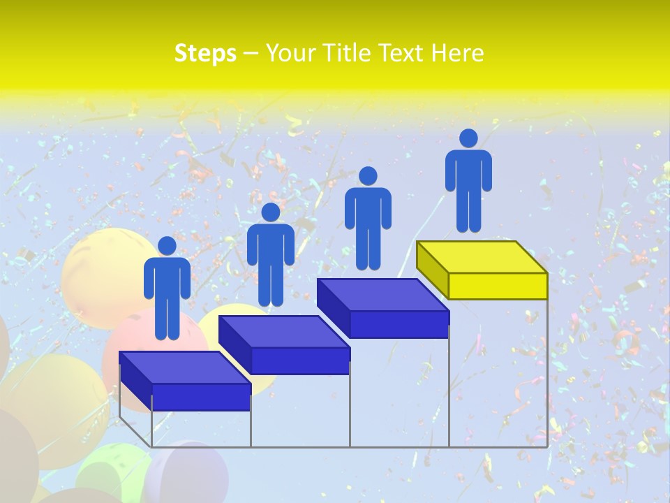 Colorful Sunlight Confetti PowerPoint Template