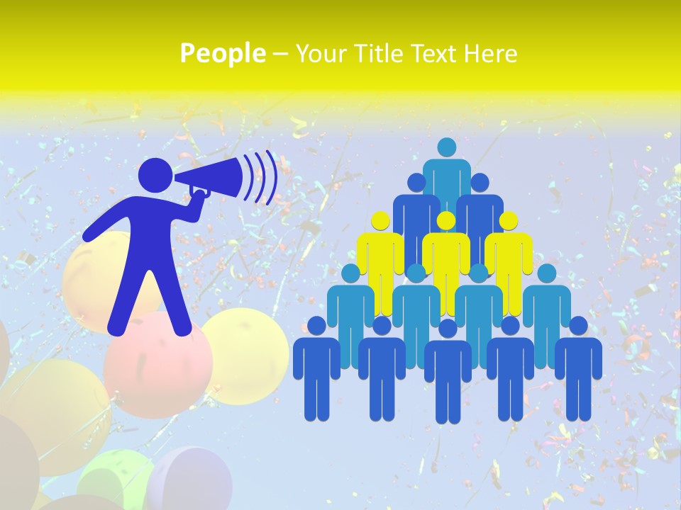 Colorful Sunlight Confetti PowerPoint Template