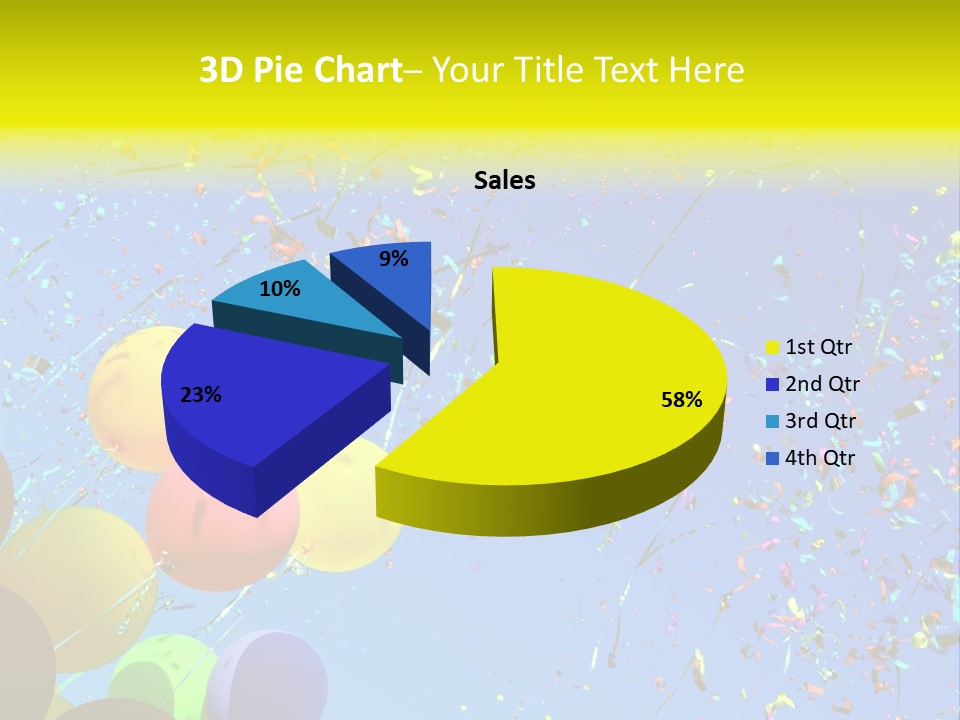 Colorful Sunlight Confetti PowerPoint Template