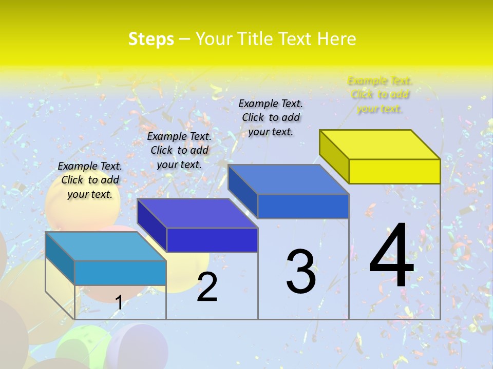 Colorful Sunlight Confetti PowerPoint Template