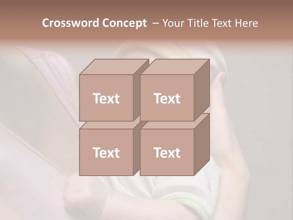 Hands Cute Childhood PowerPoint Template