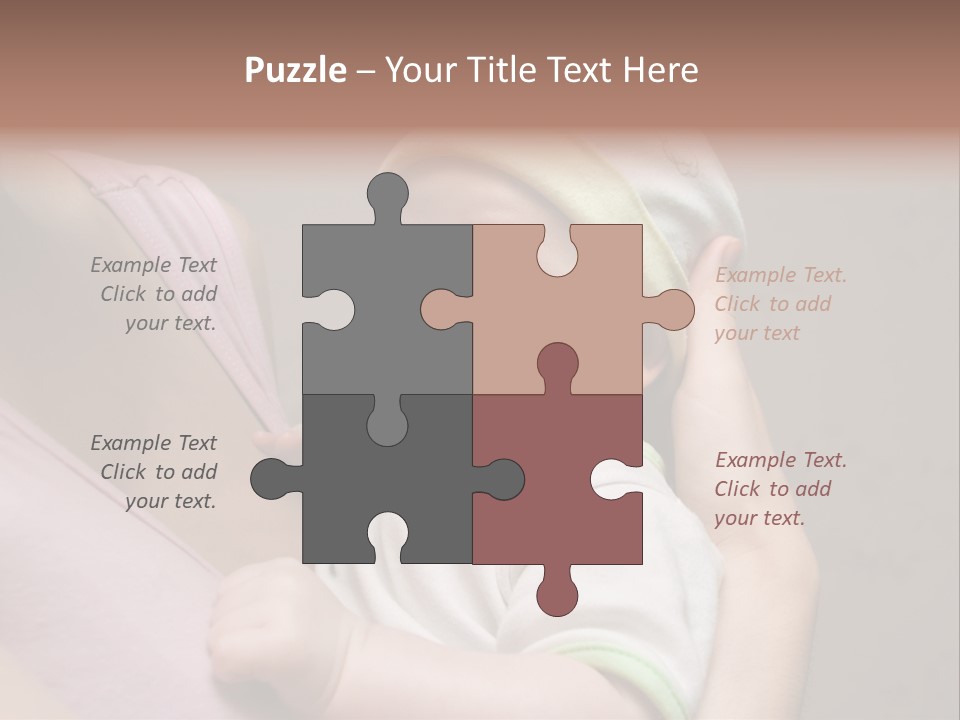 Hands Cute Childhood PowerPoint Template