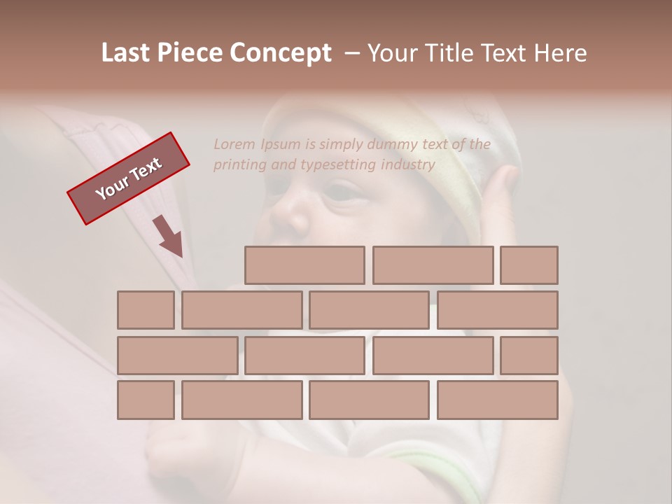 Hands Cute Childhood PowerPoint Template