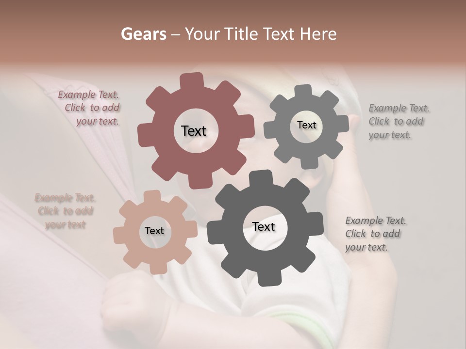 Hands Cute Childhood PowerPoint Template
