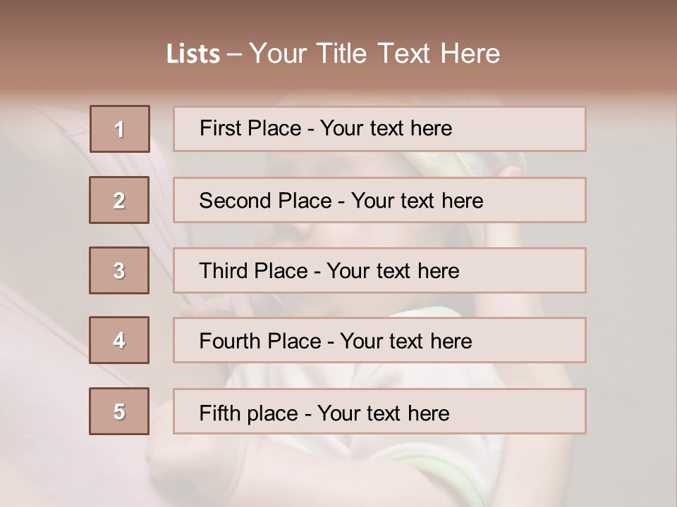 Hands Cute Childhood PowerPoint Template