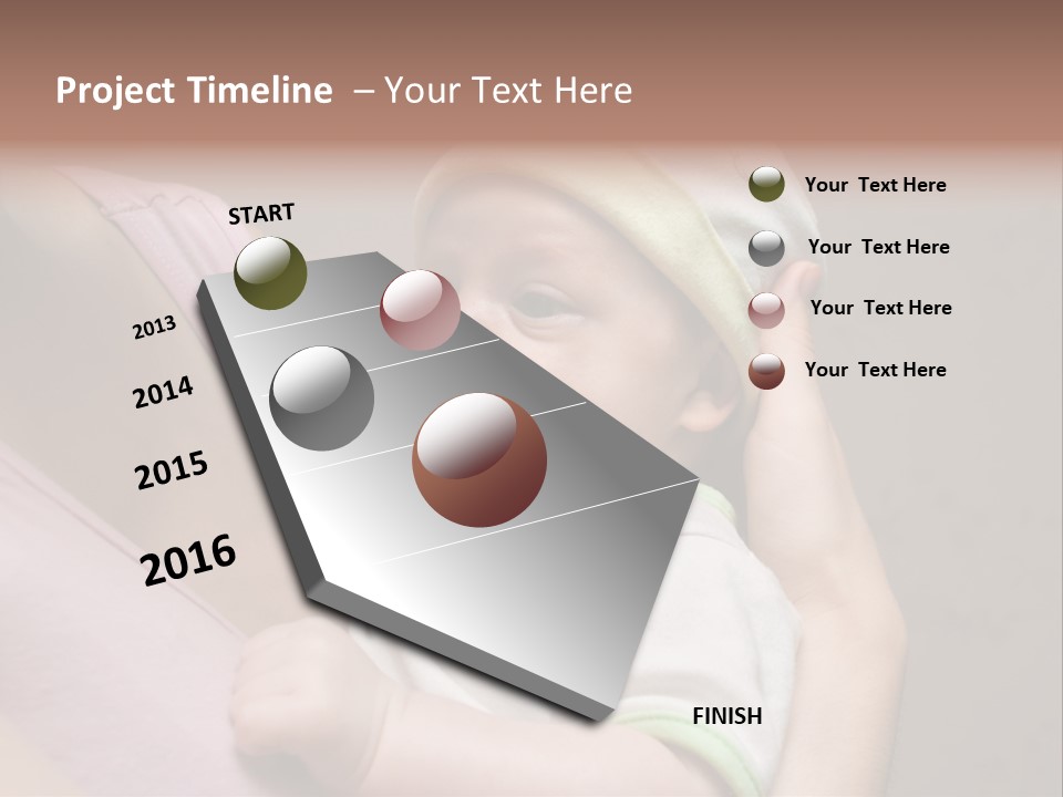 Hands Cute Childhood PowerPoint Template