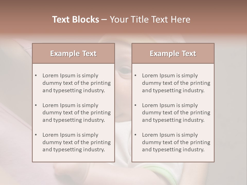 Hands Cute Childhood PowerPoint Template