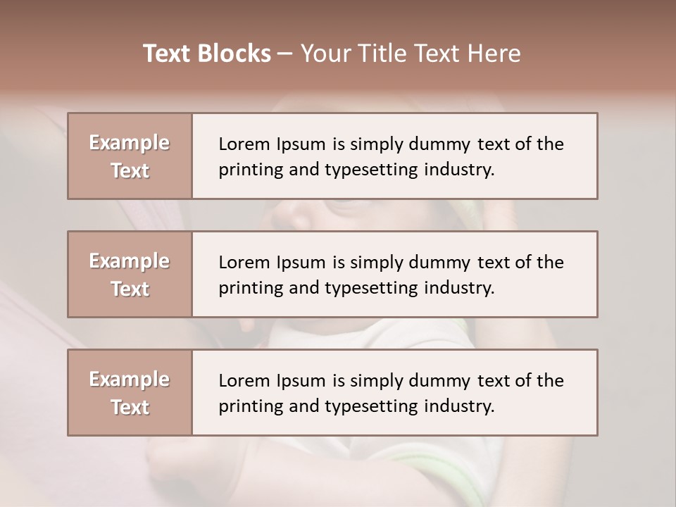 Hands Cute Childhood PowerPoint Template