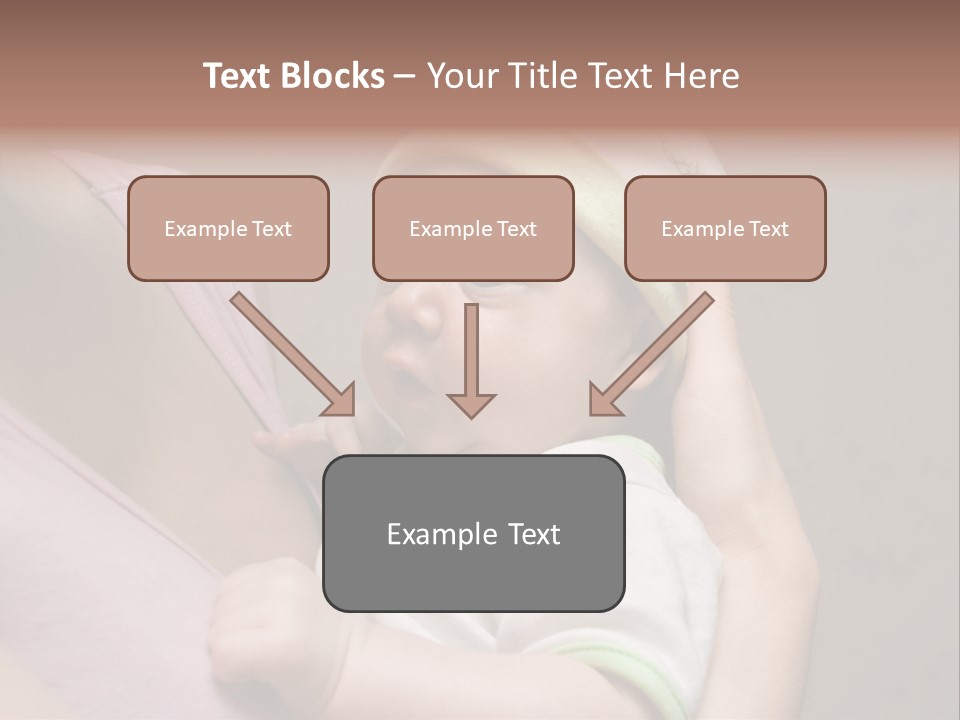 Hands Cute Childhood PowerPoint Template