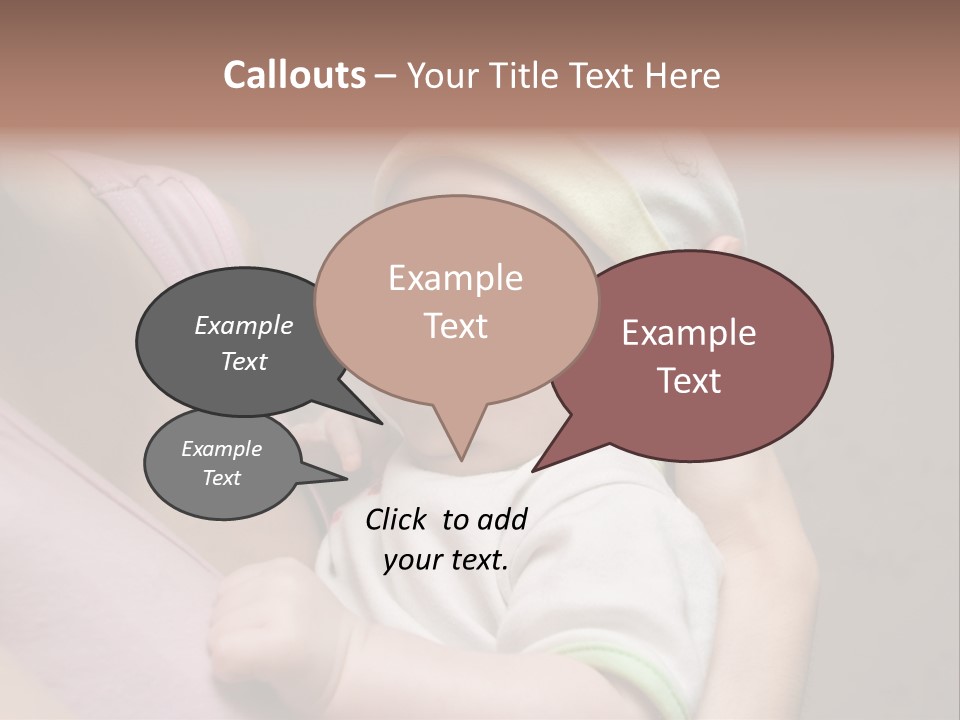 Hands Cute Childhood PowerPoint Template