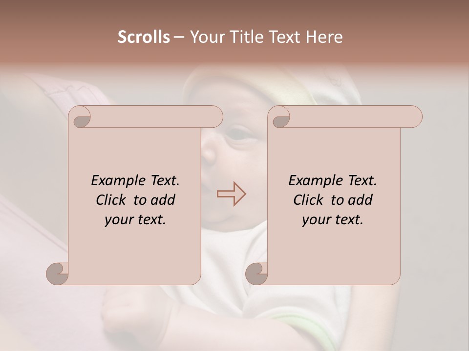 Hands Cute Childhood PowerPoint Template