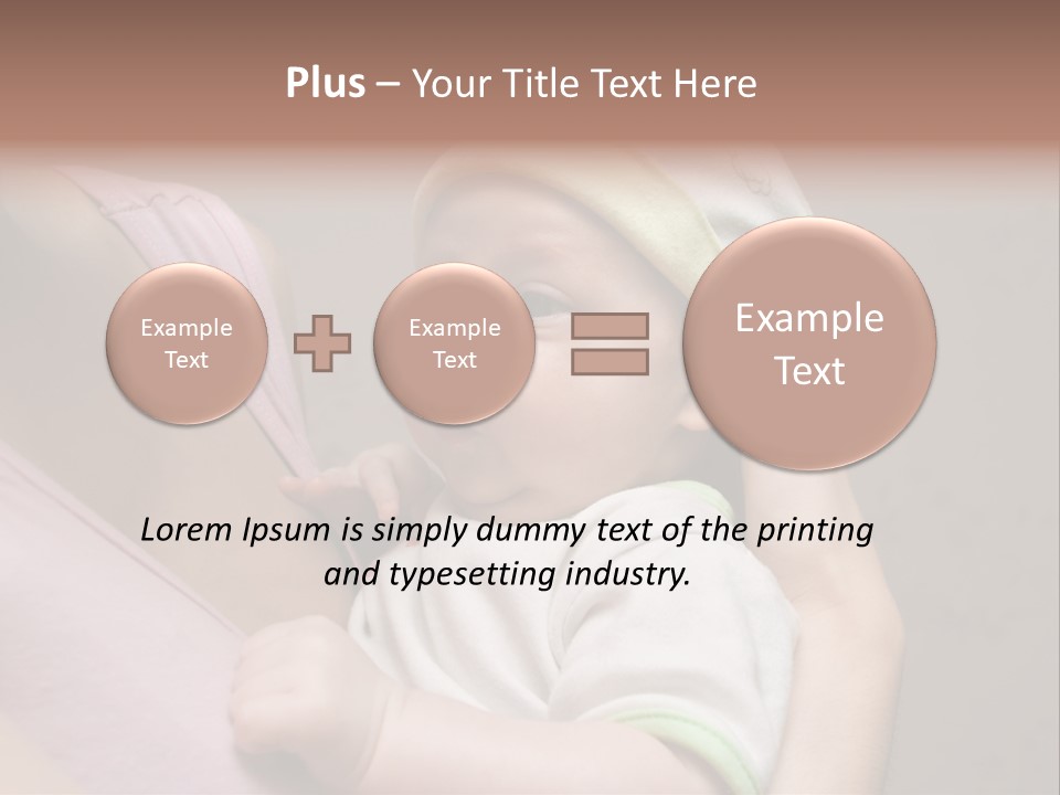 Hands Cute Childhood PowerPoint Template