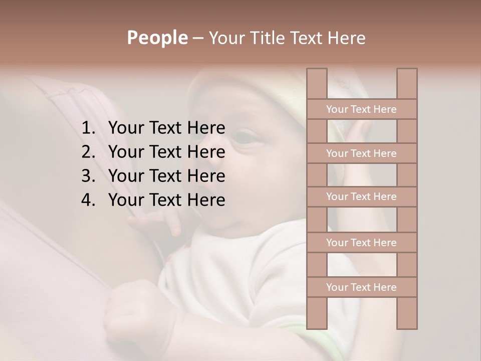 Hands Cute Childhood PowerPoint Template