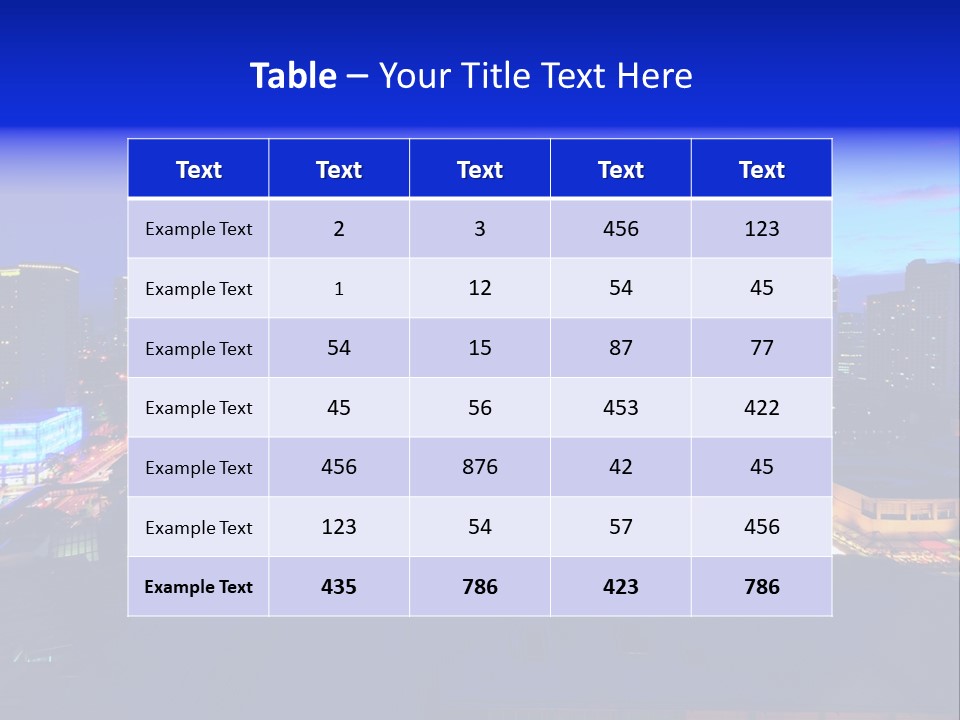 Island Building Mountain PowerPoint Template