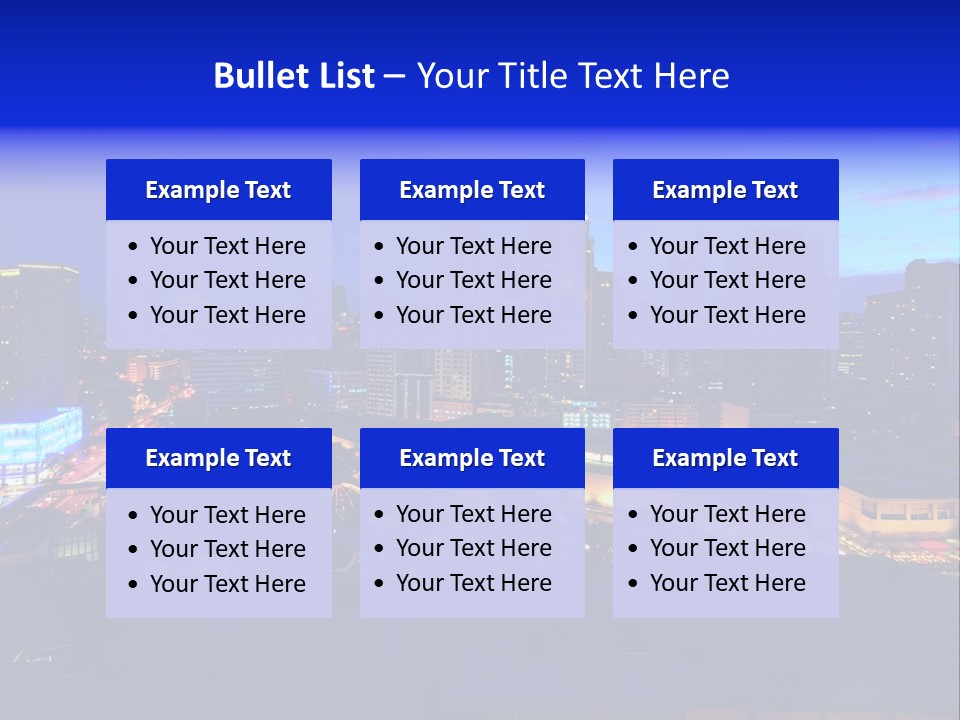 Island Building Mountain PowerPoint Template