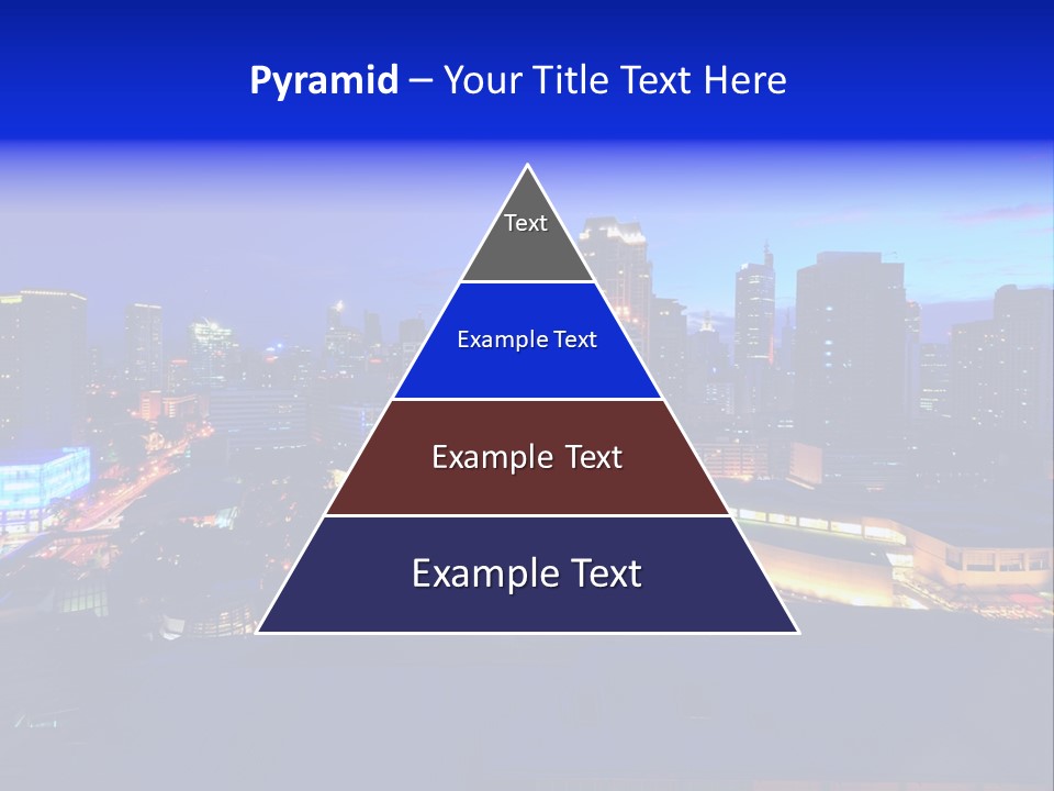 Island Building Mountain PowerPoint Template