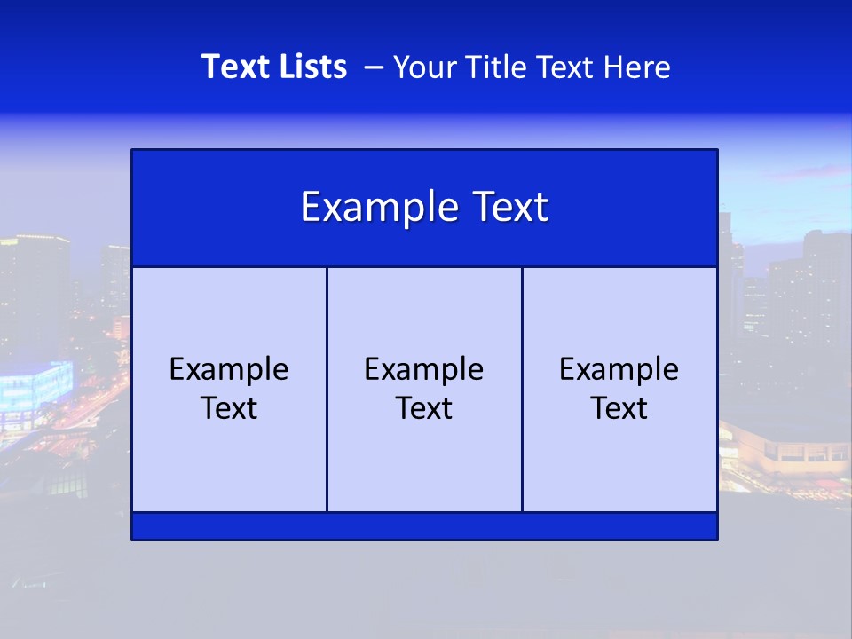 Island Building Mountain PowerPoint Template
