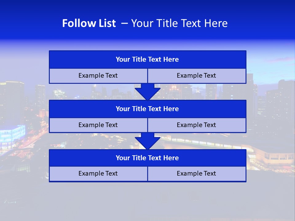 Island Building Mountain PowerPoint Template