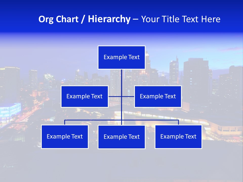 Island Building Mountain PowerPoint Template