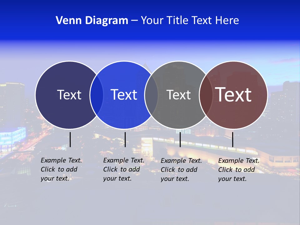 Island Building Mountain PowerPoint Template