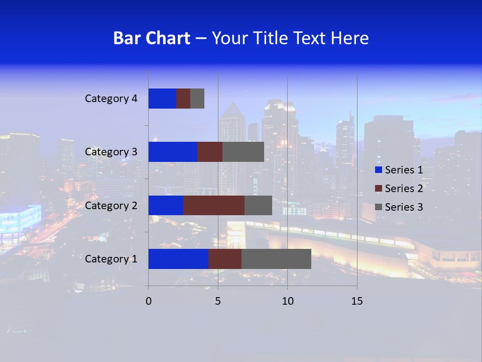 Island Building Mountain PowerPoint Template