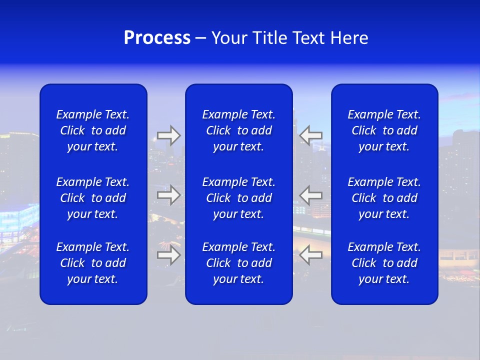 Island Building Mountain PowerPoint Template