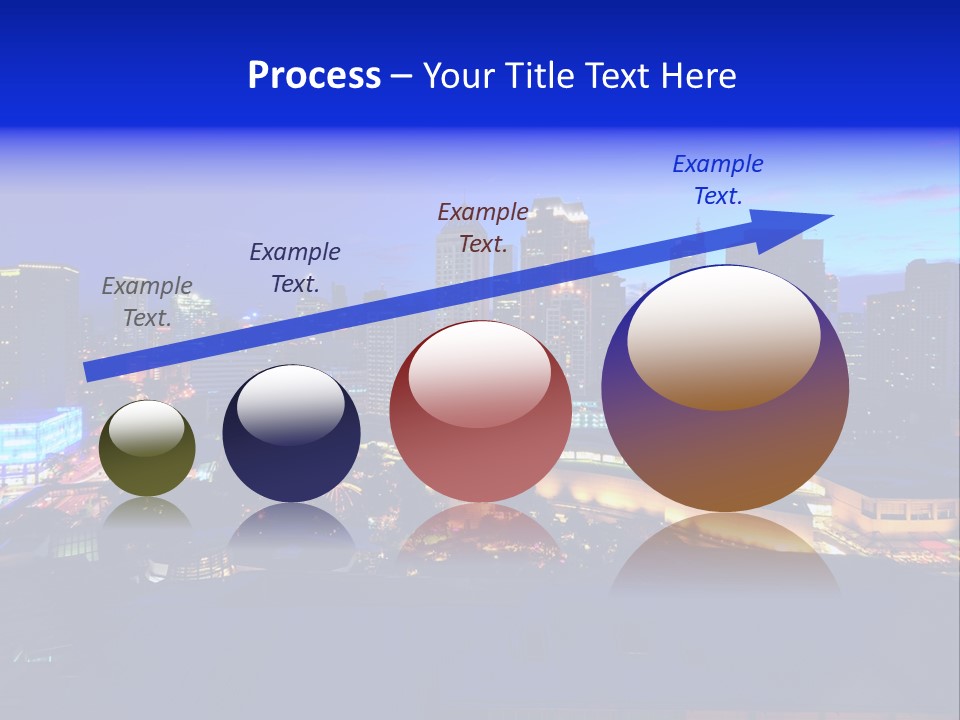 Island Building Mountain PowerPoint Template