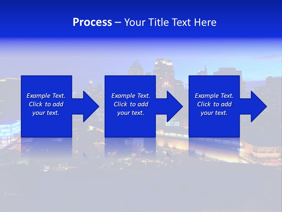 Island Building Mountain PowerPoint Template