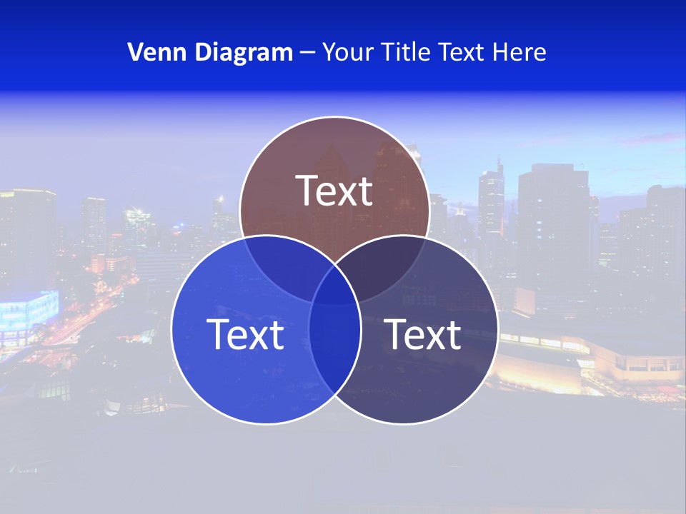 Island Building Mountain PowerPoint Template