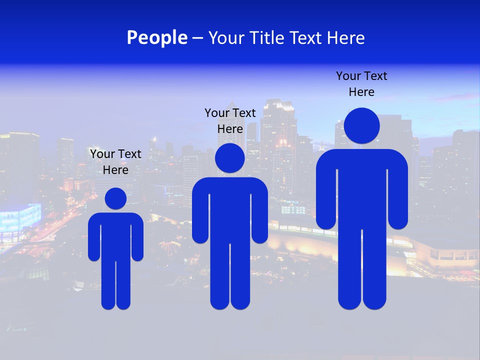 Island Building Mountain PowerPoint Template