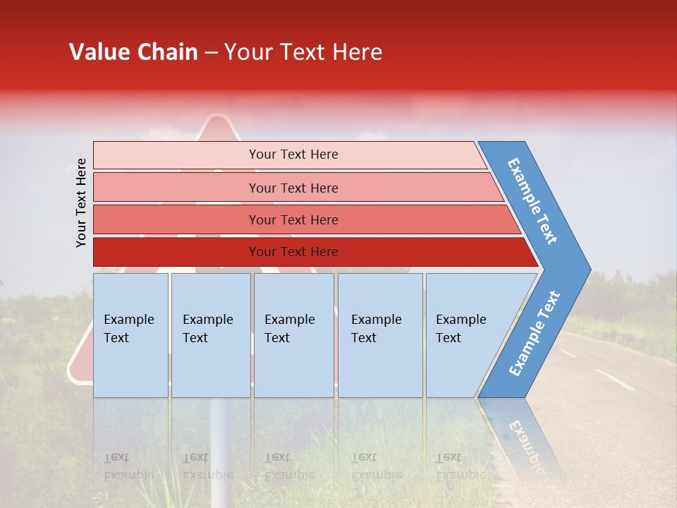 Warning Curve Outdoors PowerPoint Template