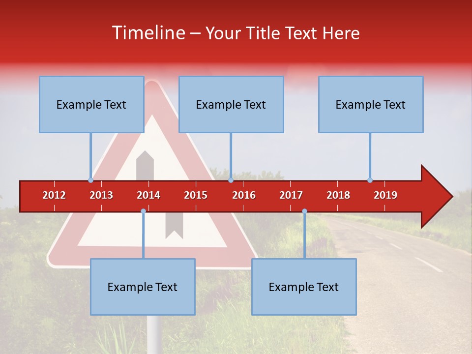 Warning Curve Outdoors PowerPoint Template