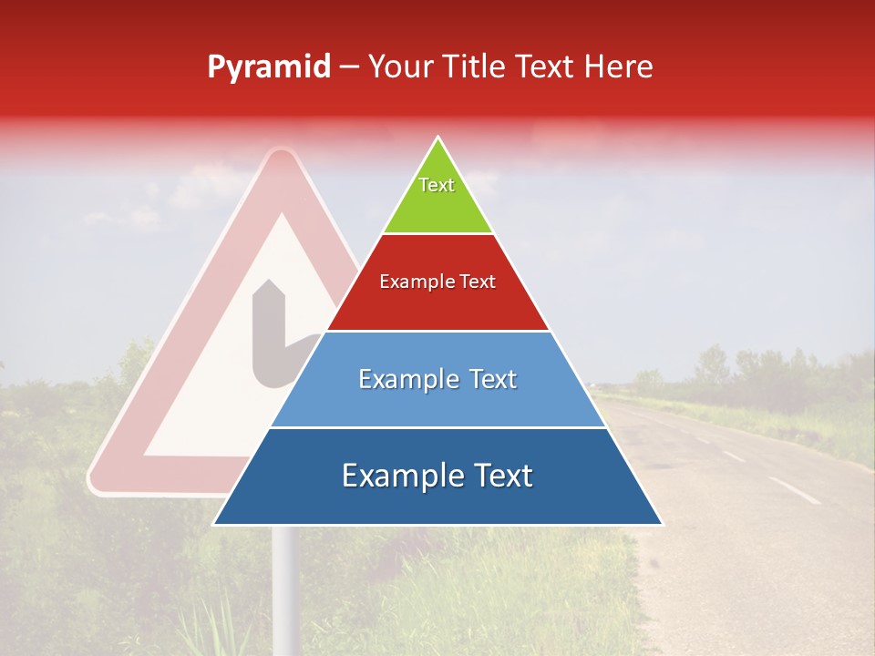 Warning Curve Outdoors PowerPoint Template