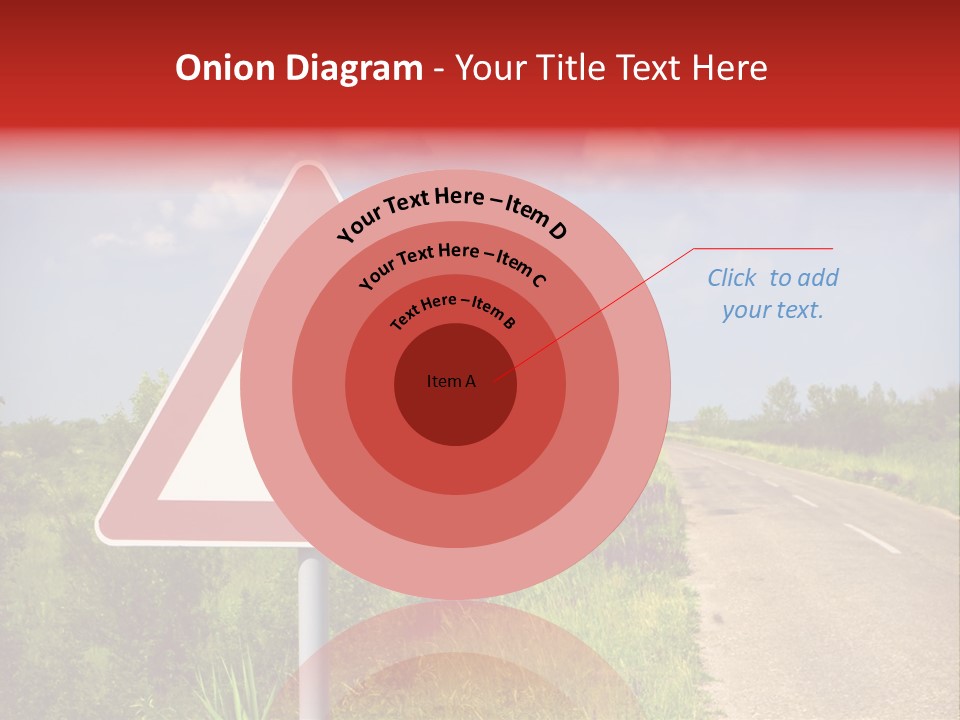 Warning Curve Outdoors PowerPoint Template