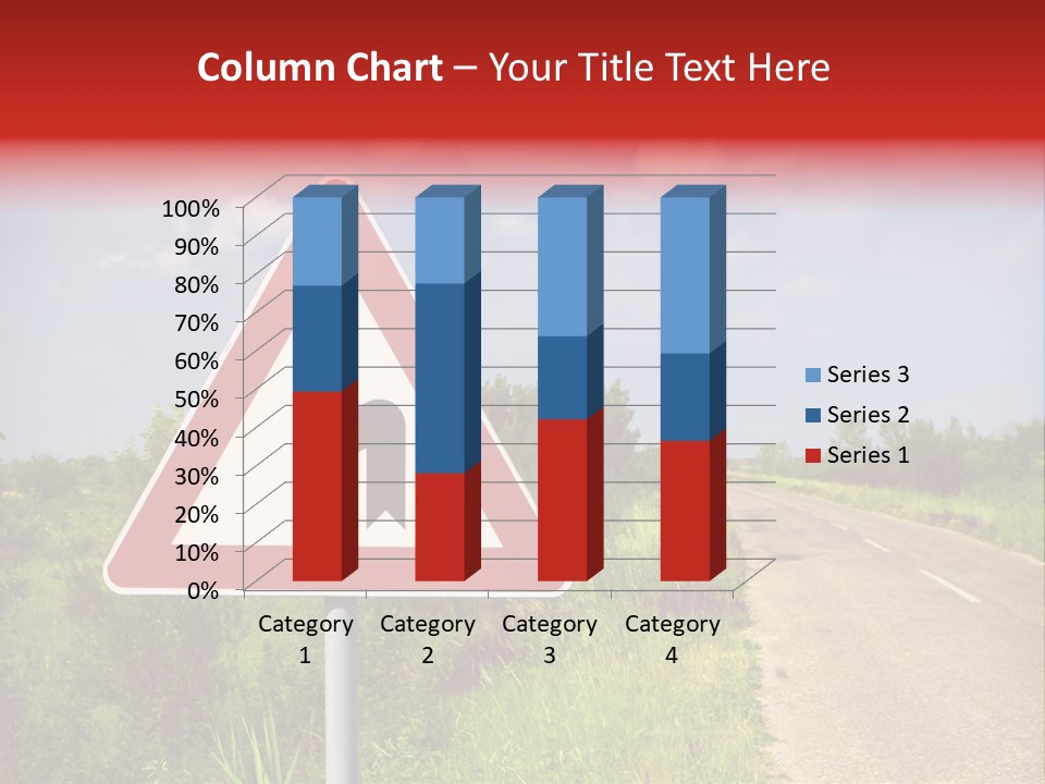 Warning Curve Outdoors PowerPoint Template