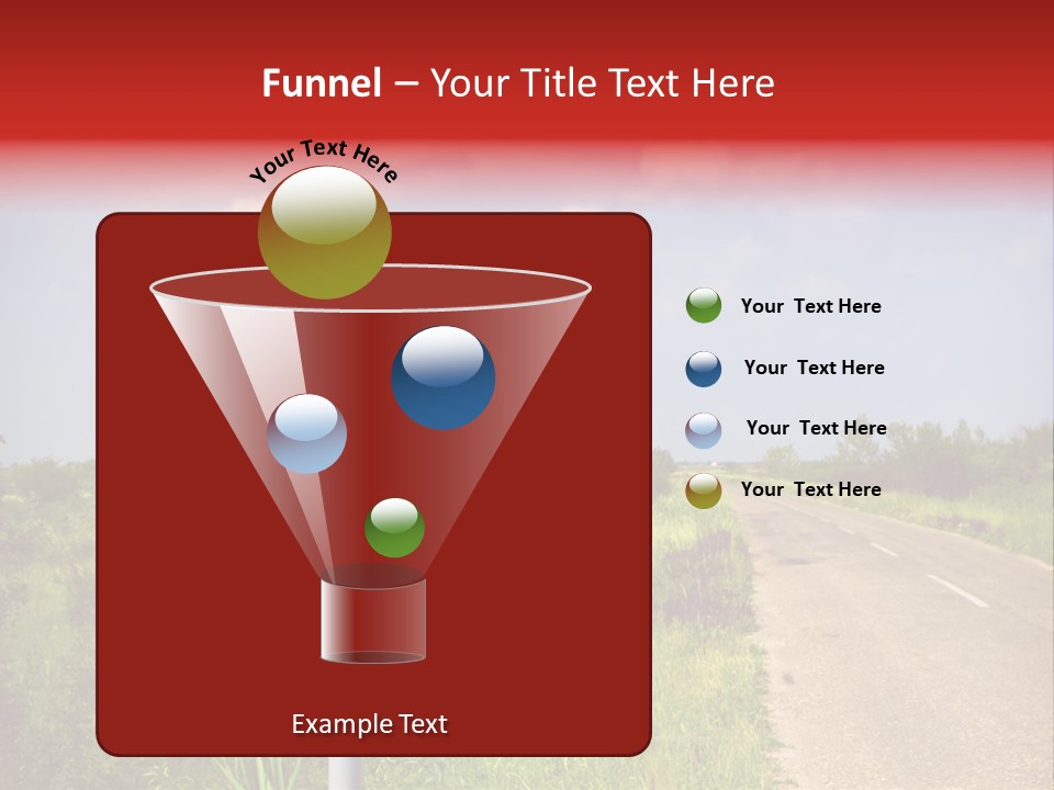 Warning Curve Outdoors PowerPoint Template