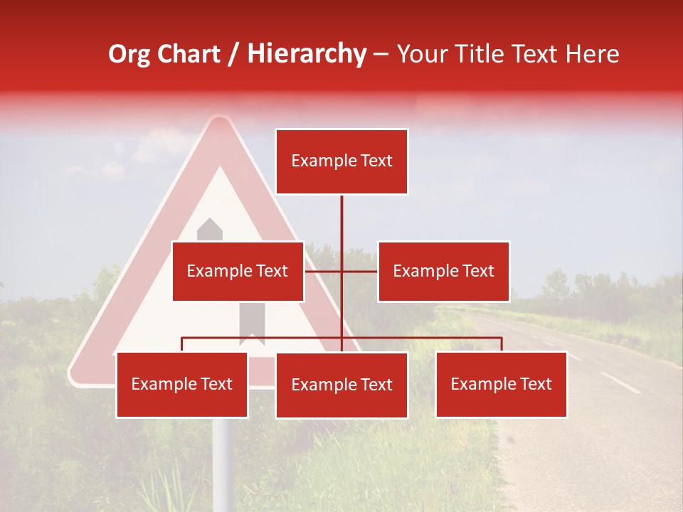 Warning Curve Outdoors PowerPoint Template