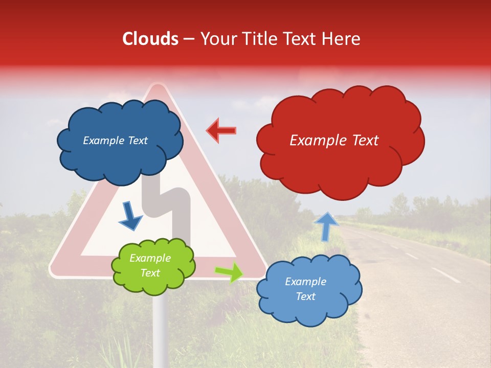 Warning Curve Outdoors PowerPoint Template