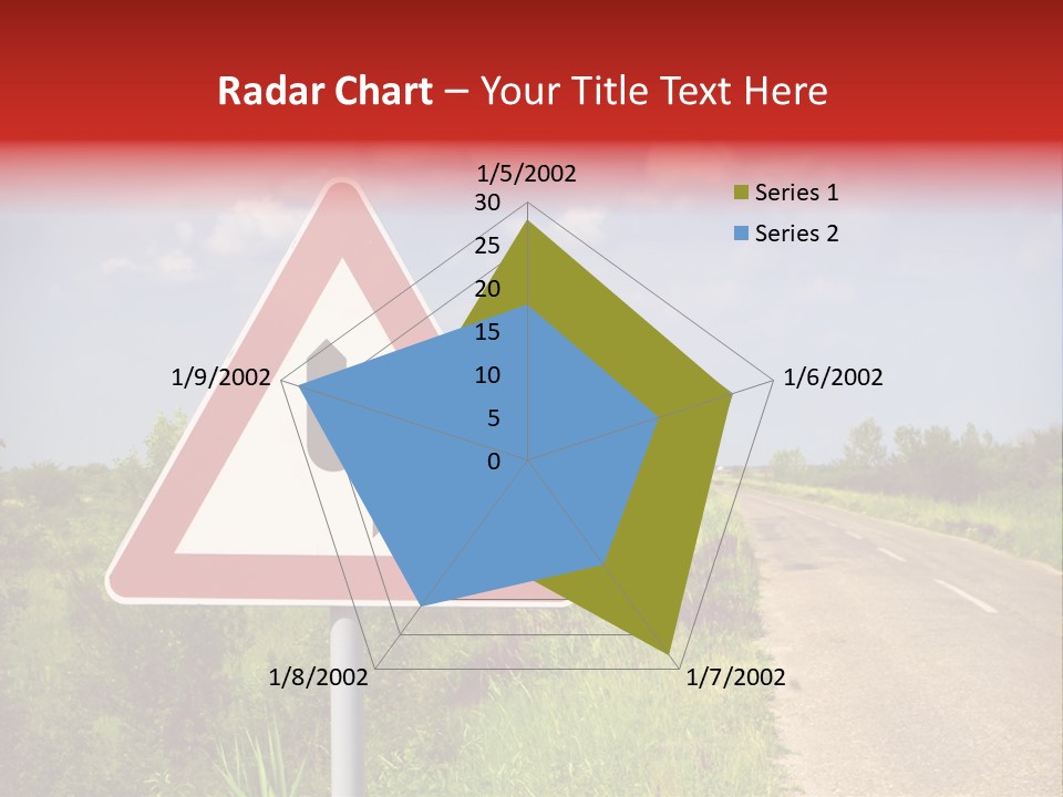 Warning Curve Outdoors PowerPoint Template