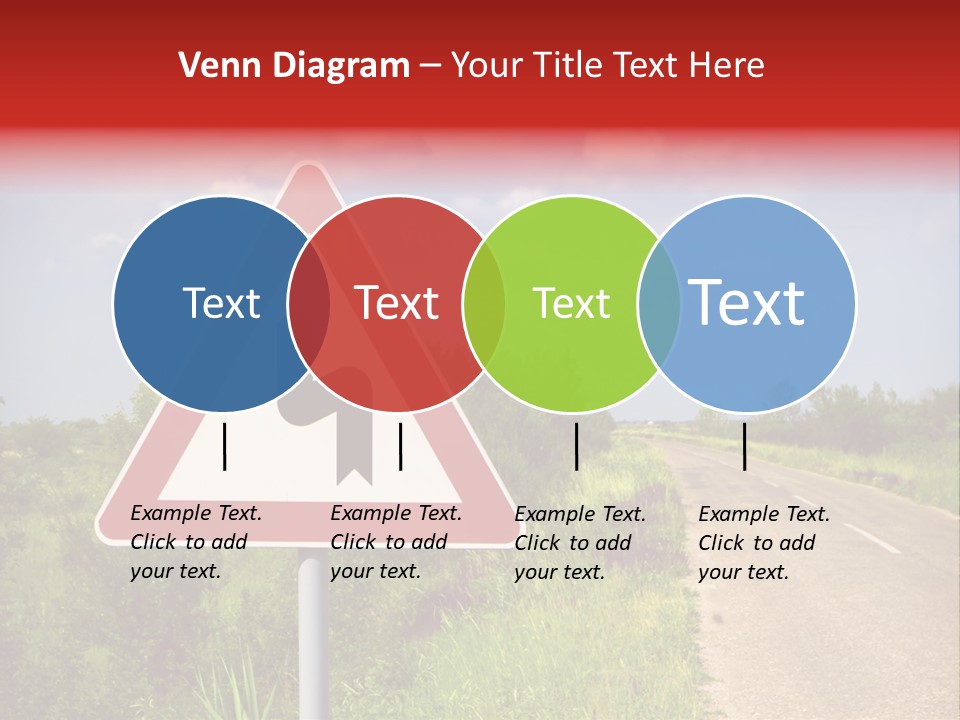 Warning Curve Outdoors PowerPoint Template