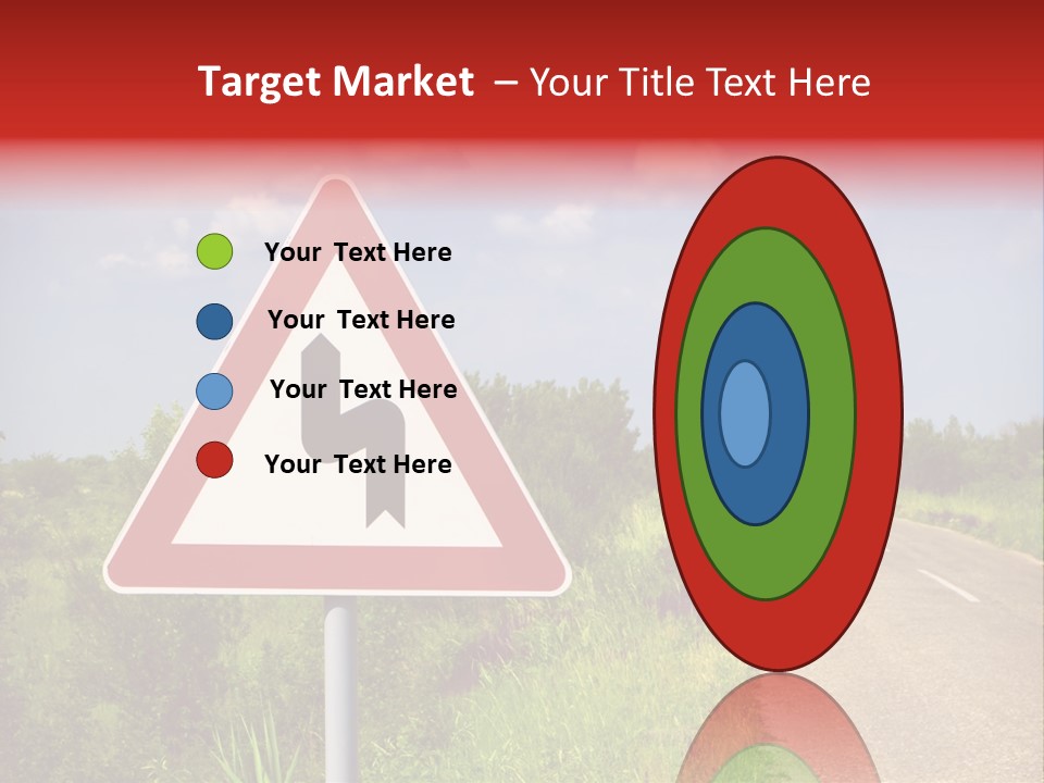 Warning Curve Outdoors PowerPoint Template