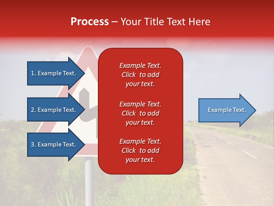 Warning Curve Outdoors PowerPoint Template