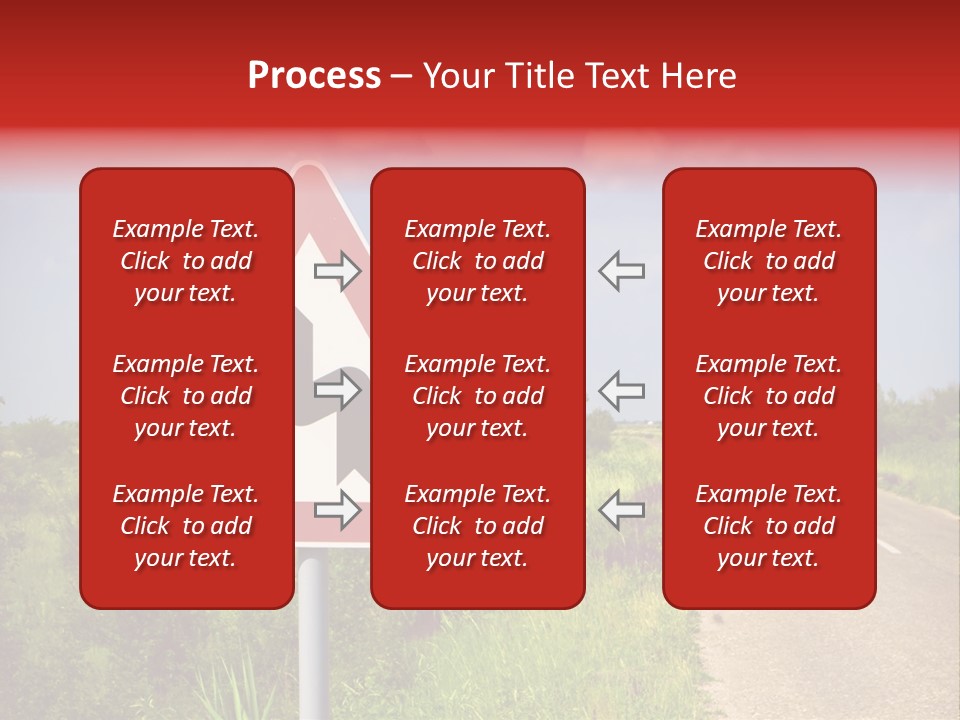 Warning Curve Outdoors PowerPoint Template