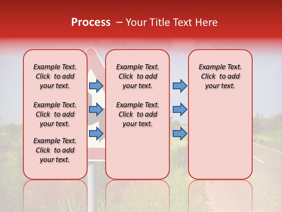 Warning Curve Outdoors PowerPoint Template