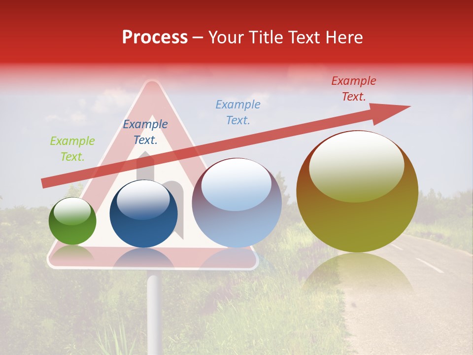Warning Curve Outdoors PowerPoint Template