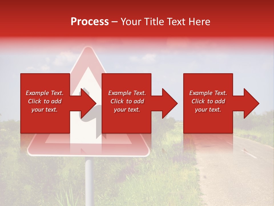 Warning Curve Outdoors PowerPoint Template