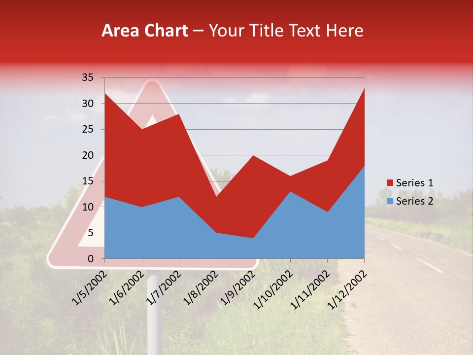 Warning Curve Outdoors PowerPoint Template